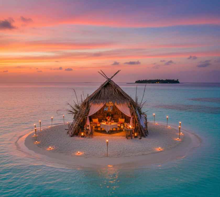 Luxury Sandbank Dining